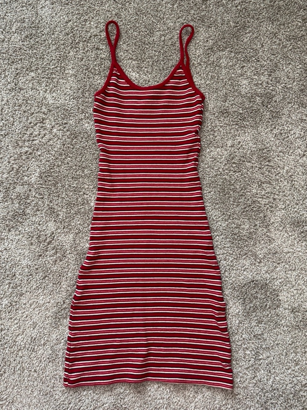 Brandy Melville cami striped spaghetti strap mini dress